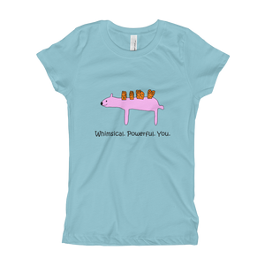 Classic Logo Girl's Fitted T-Shirt in a Rainbow of Colors!