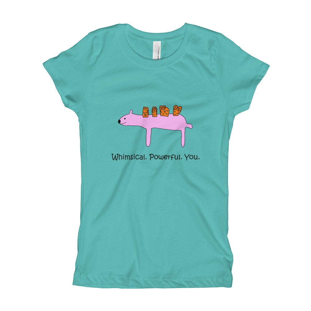 Classic Logo Girl's Fitted T-Shirt in a Rainbow of Colors!