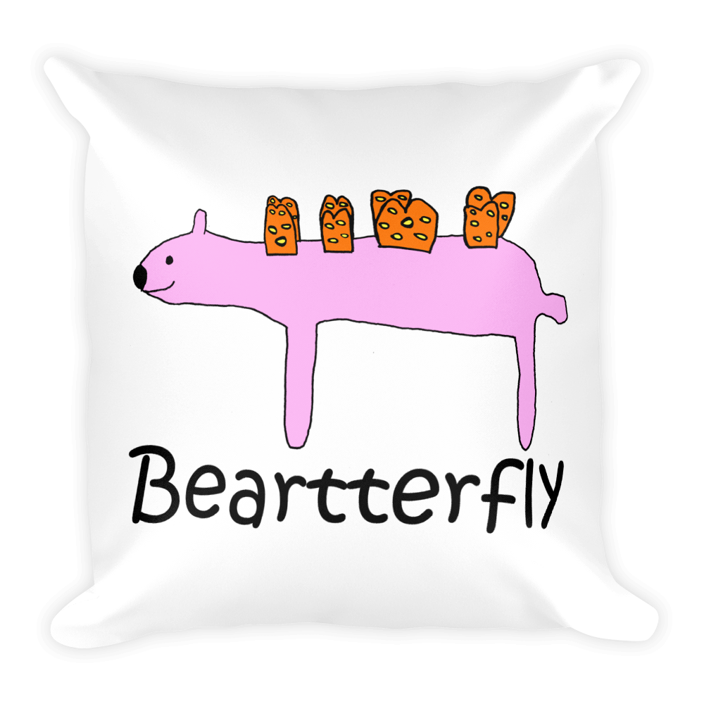 Classic Logo Whimsical Square Pillow